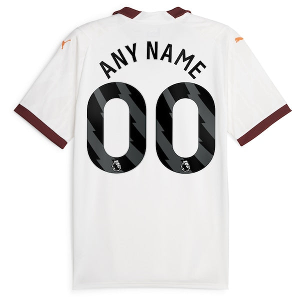 Manchester City Puma 2023/24 Away Custom Replica Jersey - White - Image 3