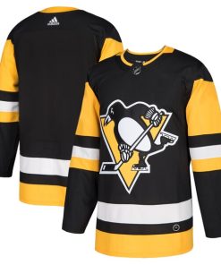 Pittsburgh Penguins adidas Home Authentic Blank Jersey - Black