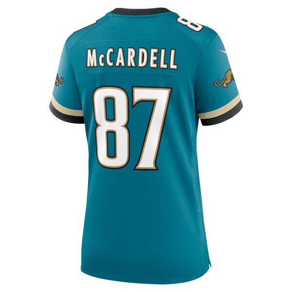 Keenan McCardell Jacksonville Jaguars Nike Women's Prowler Throwback Retired Player Game Jersey - Teal - Image 3
