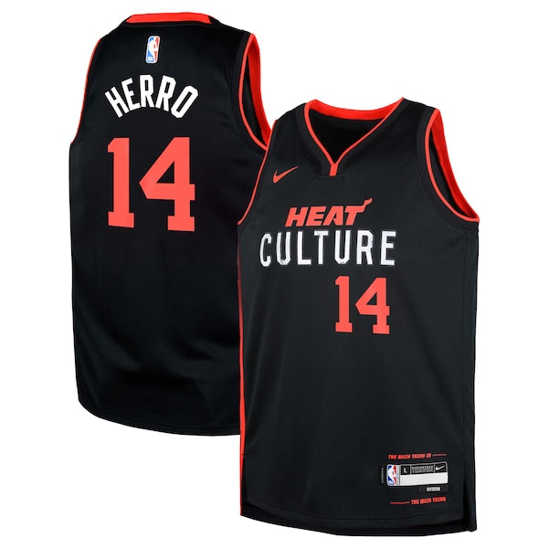 Tyler Herro Miami Heat Nike Youth Swingman Replica Jersey - City Edition - Black