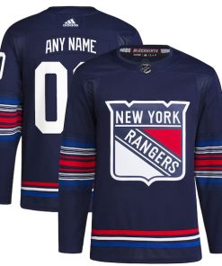 New York Rangers adidas  Alternate  Primegreen Authentic Custom Jersey - Navy