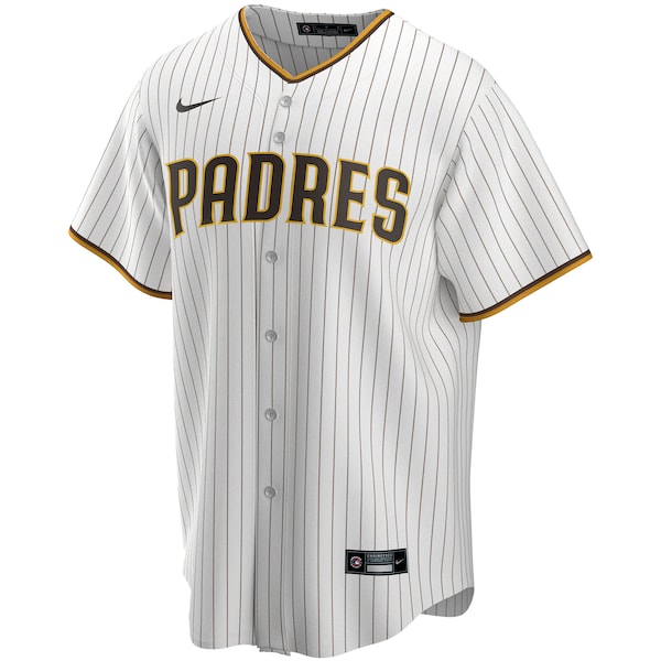 San Diego Padres Nike Home Replica Custom Jersey - White - Image 2
