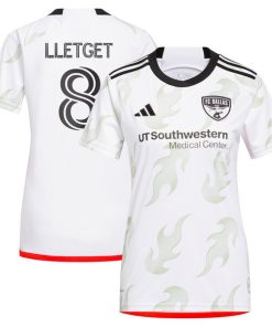 Sebastian Lletget FC Dallas adidas Women's 2024 Burn Baby Burn Replica Player Jersey?¨C White