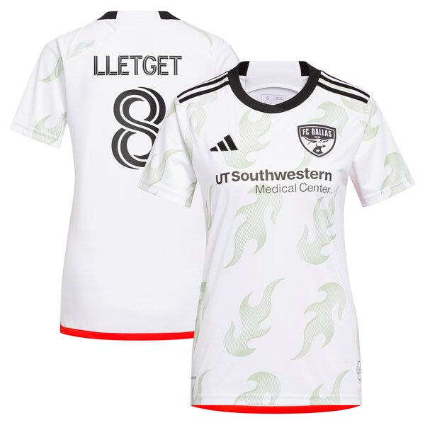 Sebastian Lletget FC Dallas adidas Women's 2024 Burn Baby Burn Replica Player Jersey?ยจC White