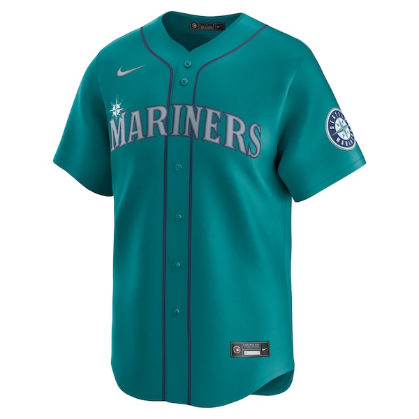Seattle Mariners Nike Alternate Limited Jersey - Teal/White - Image 3