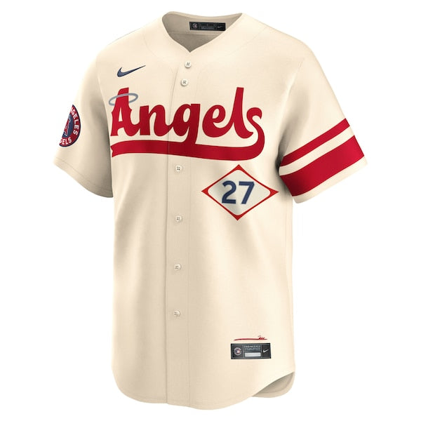 Mike Trout Los Angeles Angels Nike City Connect Limited Jersey - Natural - Image 2
