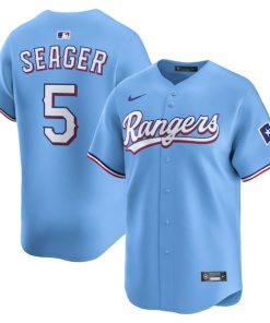 Corey Seager Texas Rangers Nike Alternate Limited Player Jersey - Light Blue/Royal