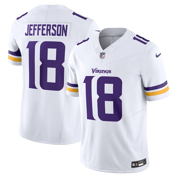 Justin Jefferson Minnesota Vikings Nike Vapor F.U.S.E. Limited Jersey - White/Purple - Image 2