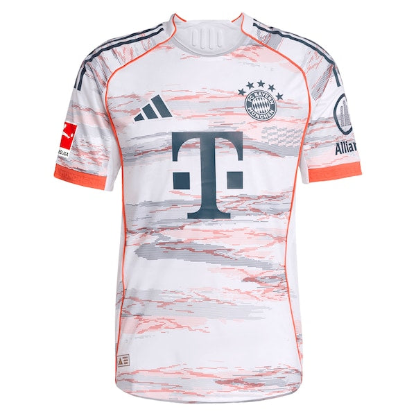 Harry Kane Bayern Munich adidas 2025/26 Away Authentic Player Jersey - White/Red - Image 3