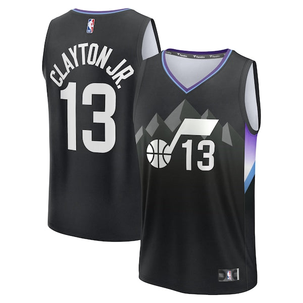 Walter Clayton Jr. Utah Jazz Fast Break Replica Player Jersey - Statement Edition - Black