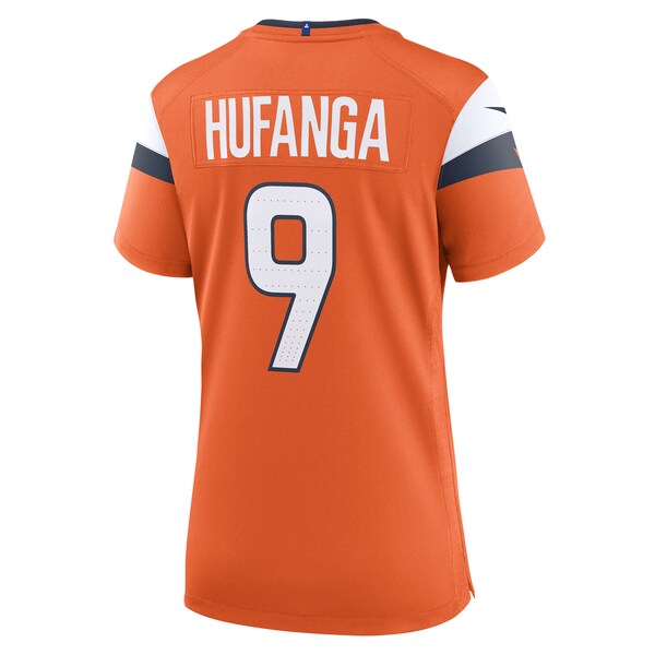 Talanoa Hufanga Denver Broncos Nike Women's Team Game Jersey - Orange - Image 3