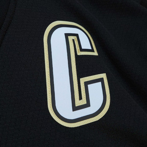 Sidney Crosby Pittsburgh Penguins Captain Patch 2008/09 Blue Line Player Jersey - Black - Image 6