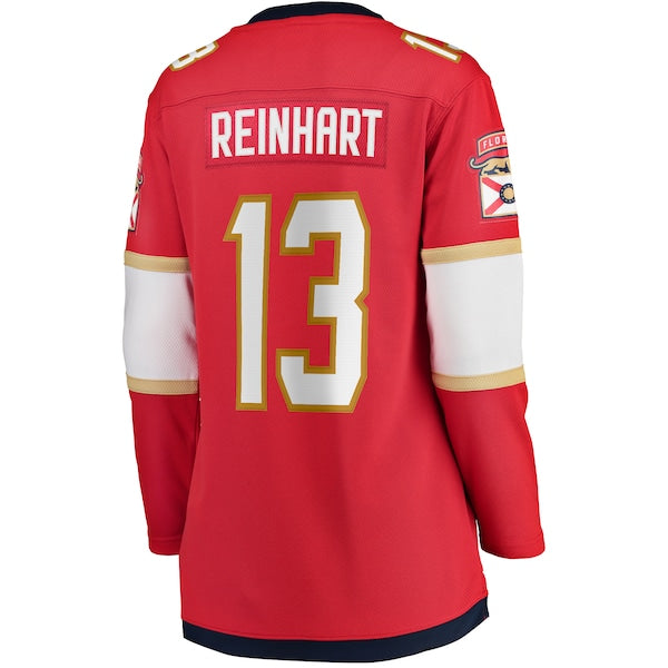 Sam Reinhart Florida Panthers Women's Home 2024 Stanley Cup Champions Breakaway Player Jersey?ยจC Red - Image 3