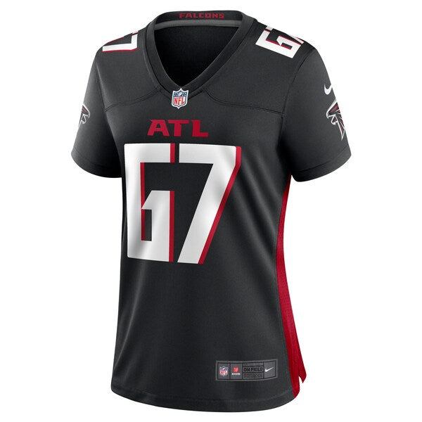 Drew Dalman Atlanta Falcons Nike Women's Game Jersey - Black - Image 2
