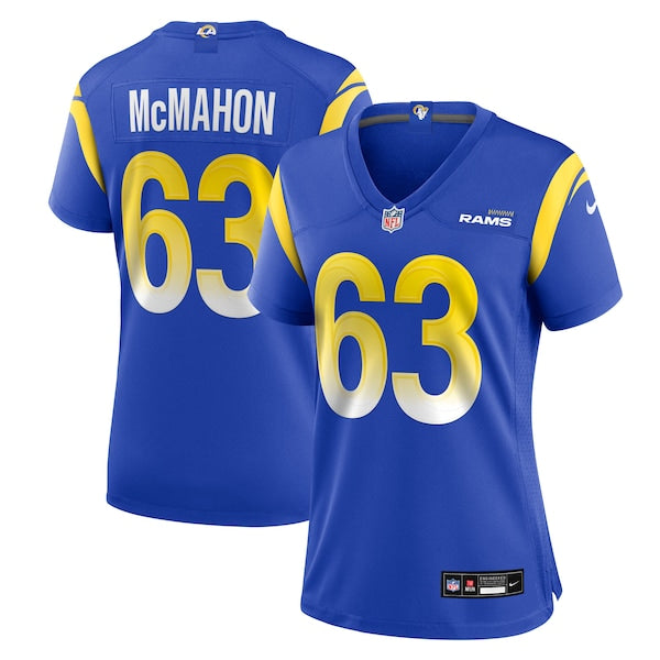 Dylan McMahon Los Angeles Rams Nike Women's Team Game Jersey - Royal