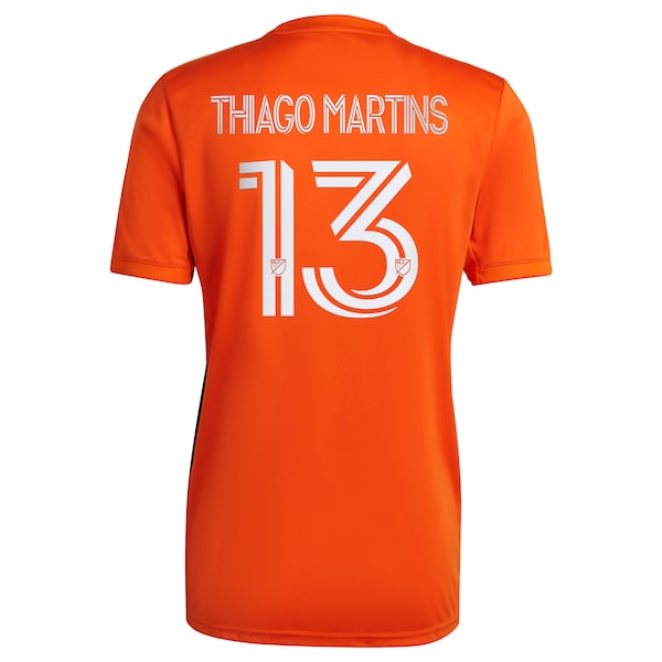 Thiago Martins New York City FC adidas 2023 The Volt Kit Replica Player Jersey - Orange - Image 3