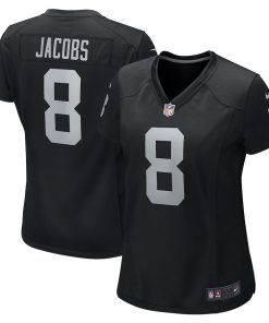 Josh Jacobs Las Vegas Raiders Nike Women's Game Player Jersey - Black