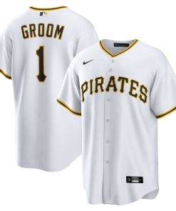 Pittsburgh Pirates Nike #1 Groom Home Replica Jersey - White