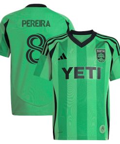Daniel Pereira Austin FC adidas Women's 2025 The Heartbeat Kit Replica Player Jersey - Green