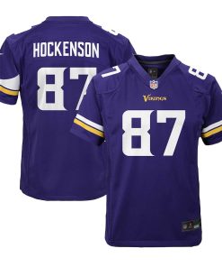 T.J. Hockenson Minnesota Vikings Nike Youth Game Jersey - Purple