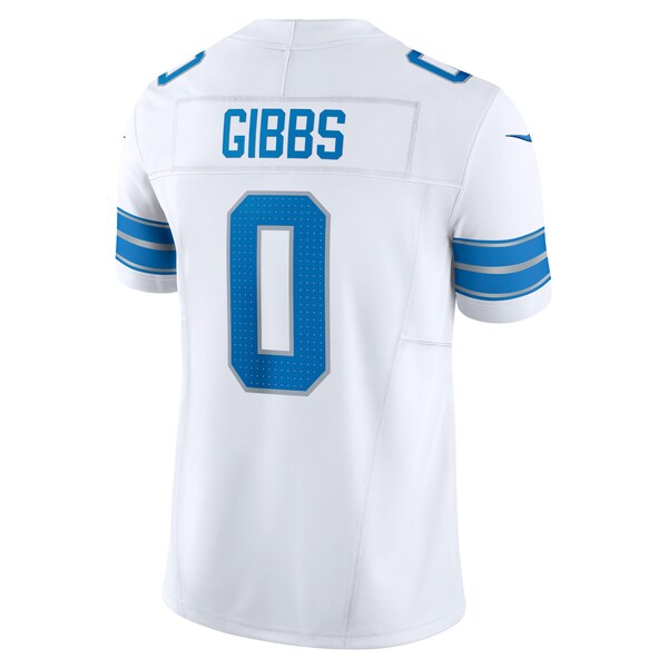 Jahmyr Gibbs Detroit Lions Nike Vapor F.U.S.E. Limited Jersey - White/Black/Blue - Image 4