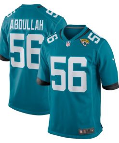 Yasir Abdullah Jacksonville Jaguars Nike Team Game Jersey -  Teal