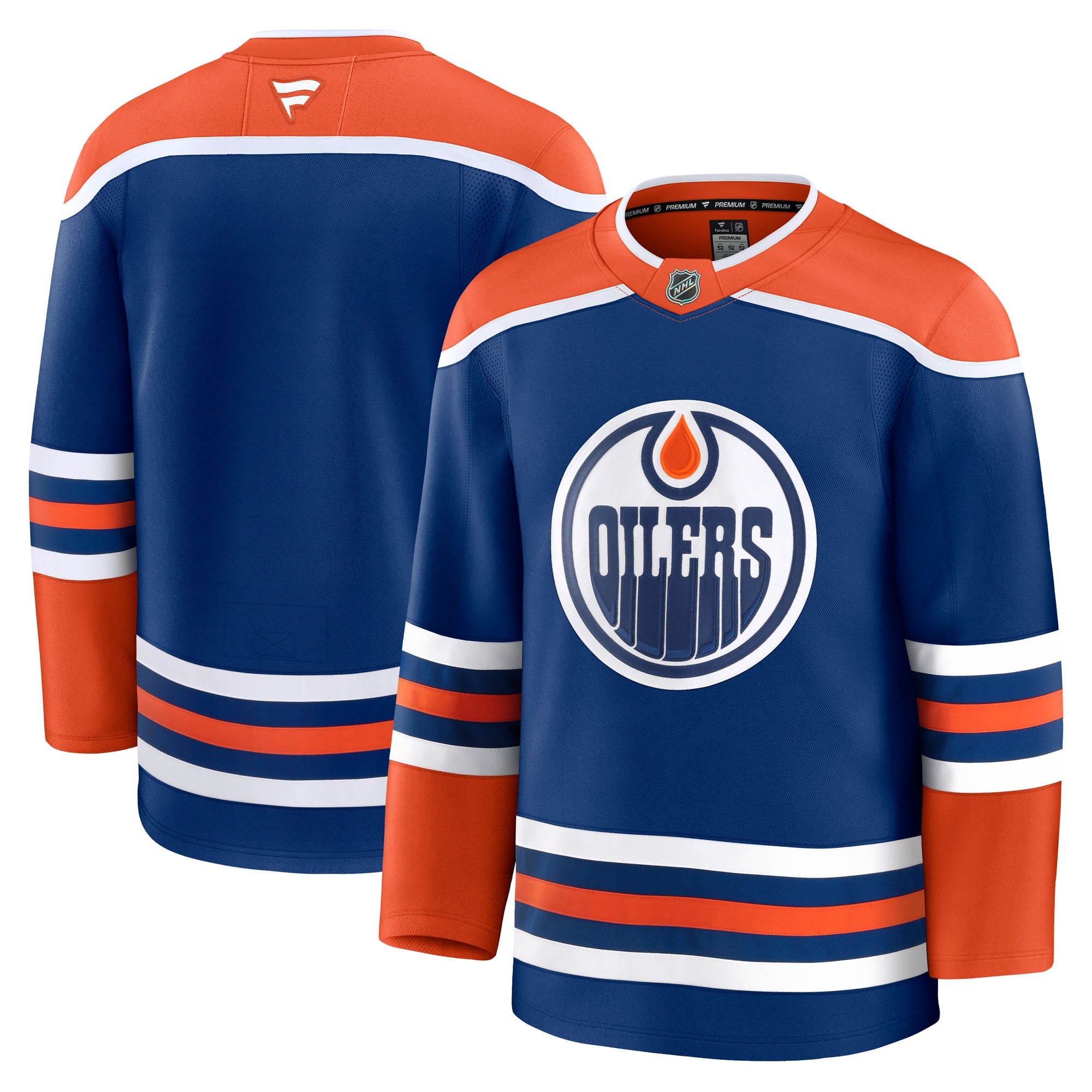 Edmonton Oilers Away Premium Jersey - White/Royal - Image 6