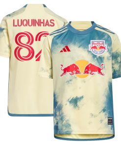 Luquinhas New York Red Bulls adidas Youth 2024 Daniel Patrick Kit Replica Jersey - Yellow