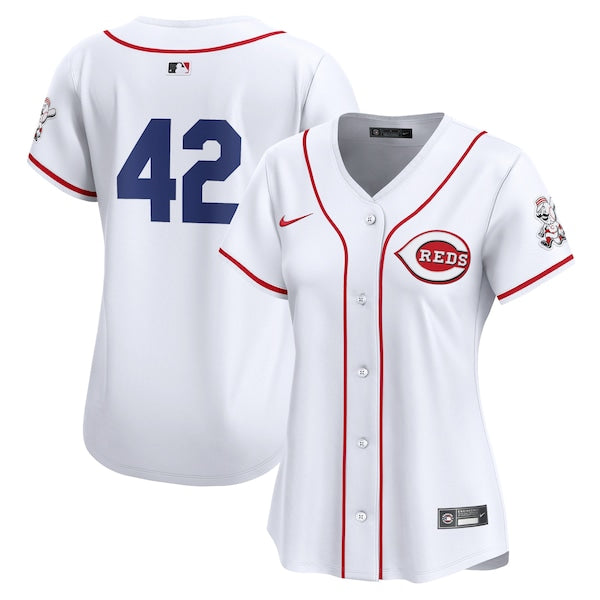 Cincinnati Reds Nike Women's 2024 Jackie Robinson Day Home Limited Jersey?ยจC White