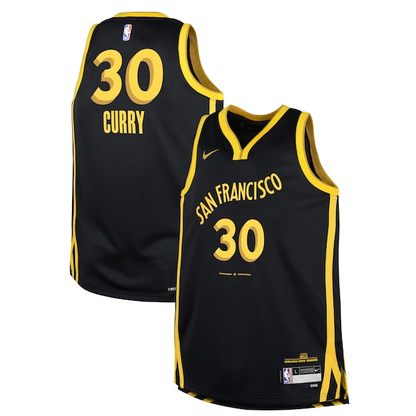 Stephen Curry Golden State Warriors Nike Youth Swingman Replica Jersey - City Edition - Black