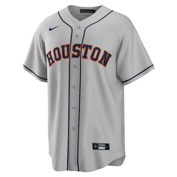 Jeremy Pe?a Houston Astros Nike Replica Player Jersey - Gray/White - Image 4