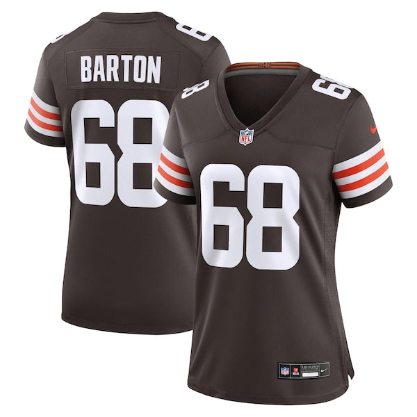 Jackson Barton Cleveland Browns Nike Women's Team Game Jersey - Brown
