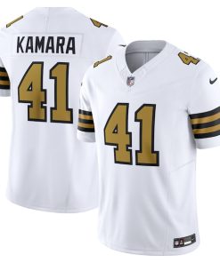 Alvin Kamara New Orleans Saints Nike Alternate Vapor F.U.S.E. Limited Jersey - White/Black