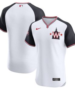 Washington Nationals Nike Alternate Vapor Premier Elite Patch Jersey - White