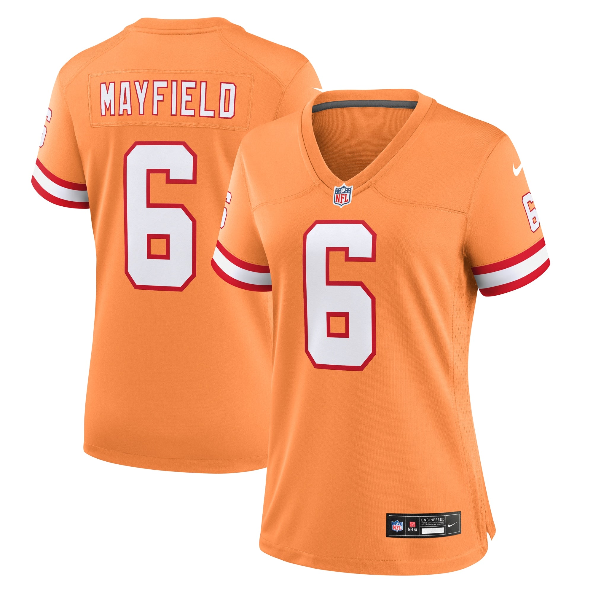 Baker Mayfield '76 Tampa Bay Buccaneers Nike Women's Game Jersey - White/Red/Orange - Image 8