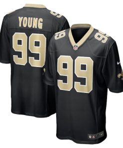 Chase Young New Orleans Saints Nike Game Jersey - Black