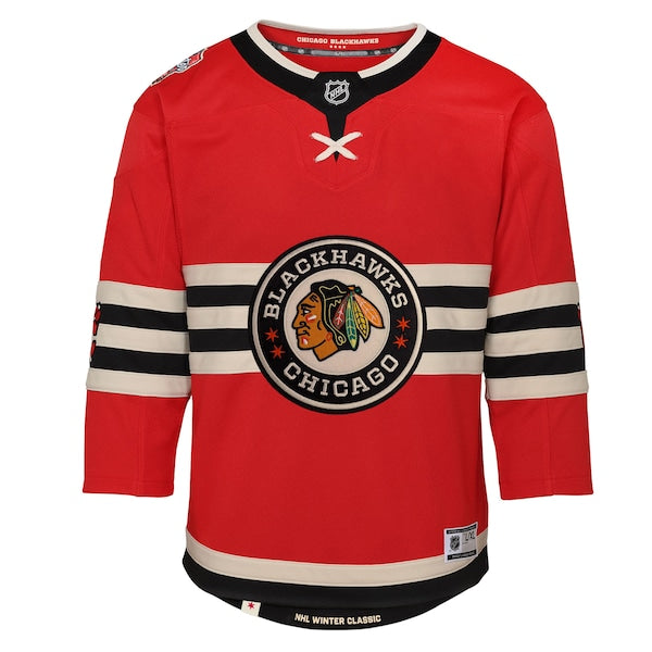 Chicago Blackhawks Youth 2025 NHL Winter Classic Premier Jersey - Red - Image 2