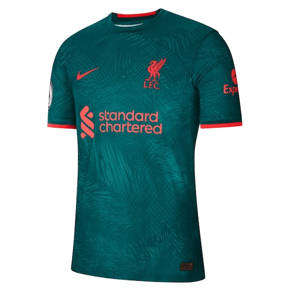 Mohamed Salah Liverpool Nike 2022/23 Third Authentic Player Jersey - Teal - Image 2
