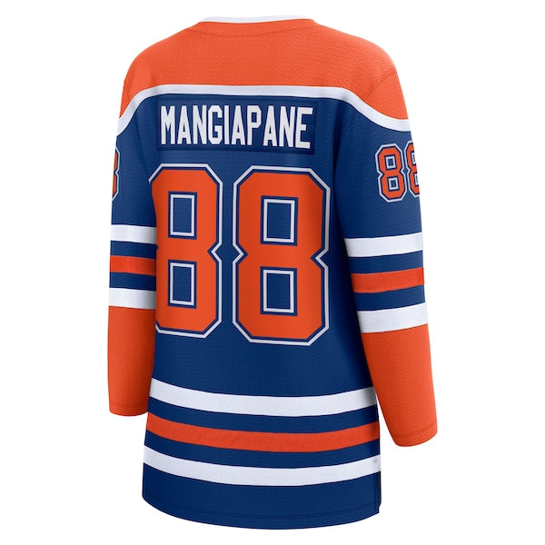Andrew Mangiapane Edmonton Oilers Women's Home Breakaway Jersey - Royal - Image 3