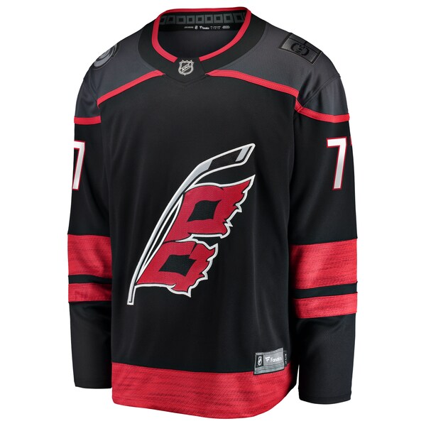 Mark Jankowski Carolina Hurricanes Home Breakaway Jersey - Black - Image 2