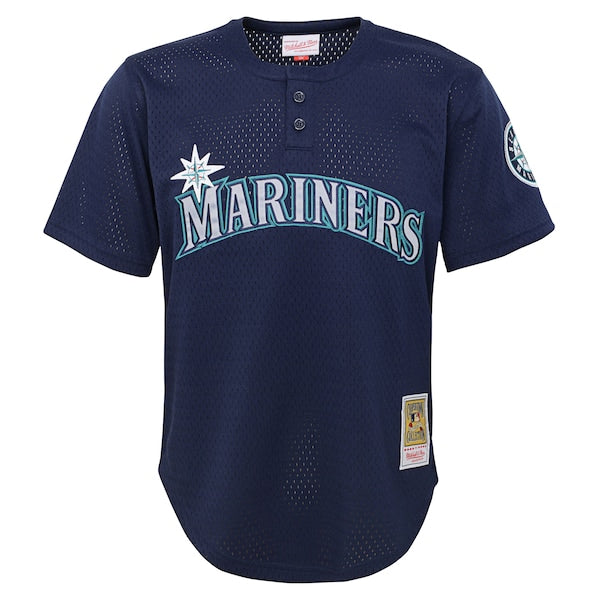 Ichiro Suzuki Seattle Mariners Youth Cooperstown Collection?Mesh Batting Practice Jersey - Navy - Image 2