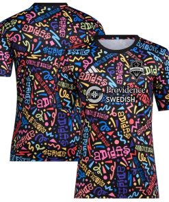 Seattle Sounders FC adidas 2024 Hispanic Heritage Pre-Match Top - Black