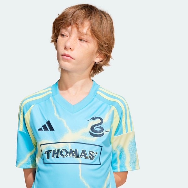 Philadelphia Union adidas Youth 2025 The Voltage Kit Replica Jersey - Blue - Image 5