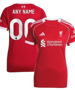 Liverpool adidas Women's 2025/26 Home Custom Replica Jersey - Red