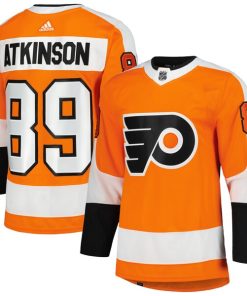 Cam Atkinson Philadelphia Flyers adidas Home Primegreen Authentic Pro Player Jersey - Orange