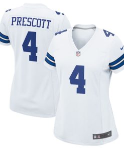 Dak Prescott Dallas Cowboys Nike Women's Team Game Jersey - White/Navy