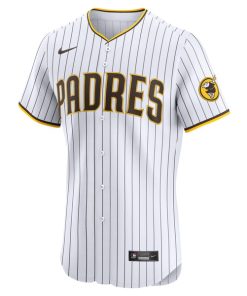 Alternative view of San Diego Padres Nike Home Elite Jersey - White