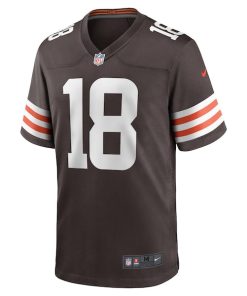 Alternative view of David Bell Cleveland Browns Nike Game Jersey - Brown