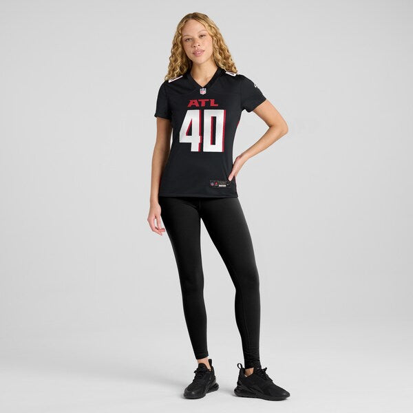 JD Bertrand Atlanta Falcons Nike Women's Game Jersey - Black - Image 5