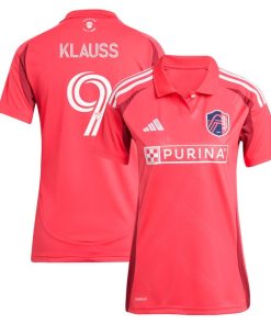 Jo?o Klauss St. Louis City SC adidas Women's 2025 Forever CITY Red Replica Player Jersey - Red
